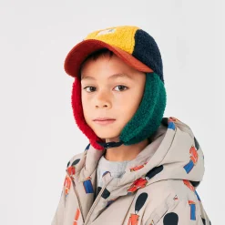 Colour Block Sheepskin Chapka by Bobo Choses - Last One In Stock - Small