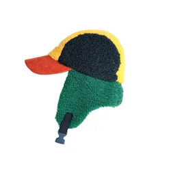 Colour Block Sheepskin Chapka by Bobo Choses - Last One In Stock - Small