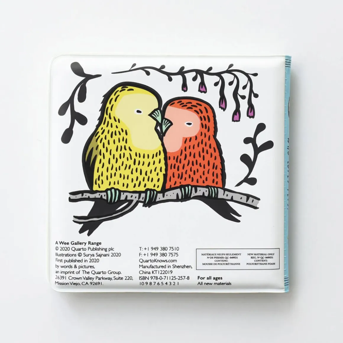 Colour Me: Who's Loves Pets? Baby's First Bath Book By Wee Gallery