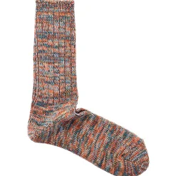 5 Colour Mix Crew Adult Socks in Light Brown Mix by Anonymous Ism