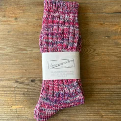 5 Colour Mix Crew Adult Socks in Red Mix by Anonymous Ism