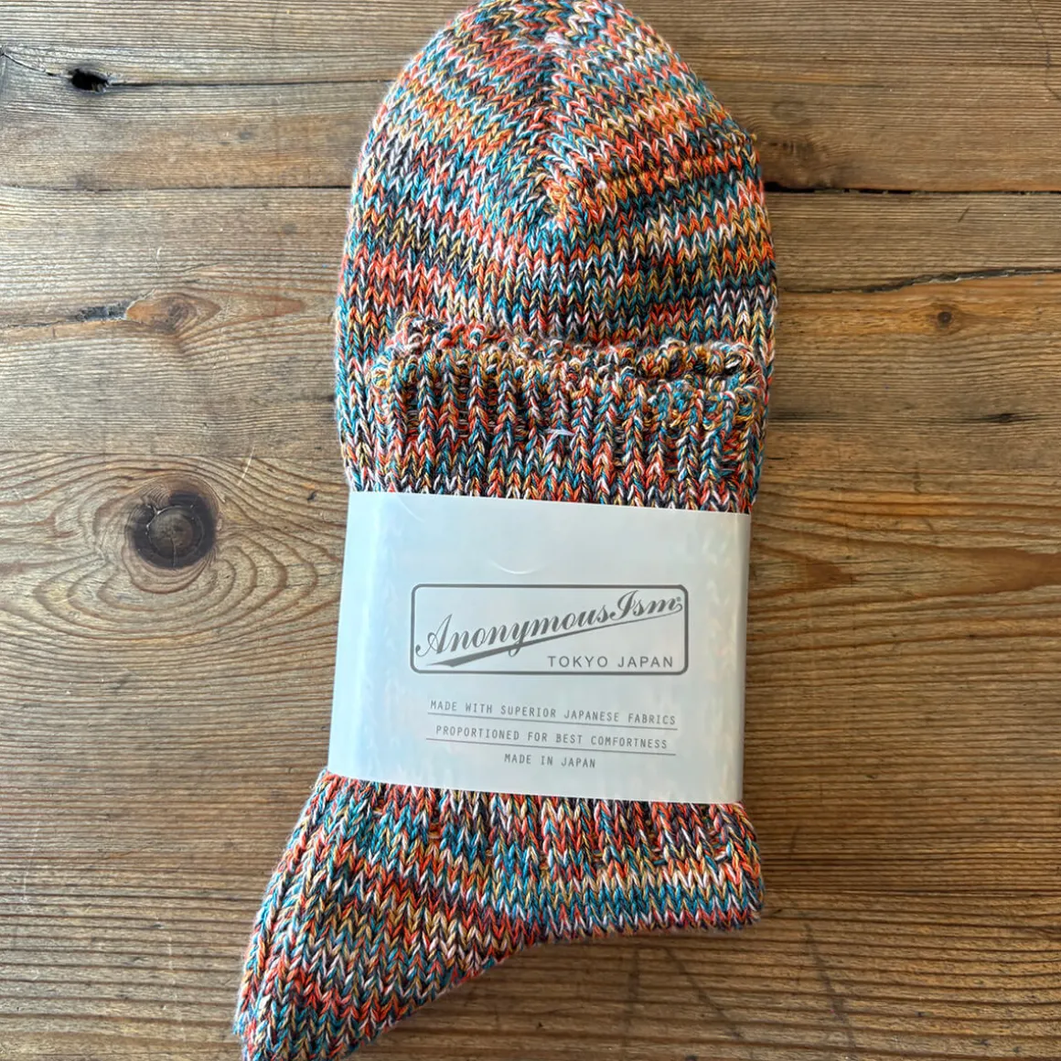 5 Colour Mix Quarter Adult Socks in Light Brown Mix by Anonymous Ism