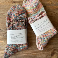 5 Colour Mix Quarter Adult Socks in Light Brown Mix by Anonymous Ism