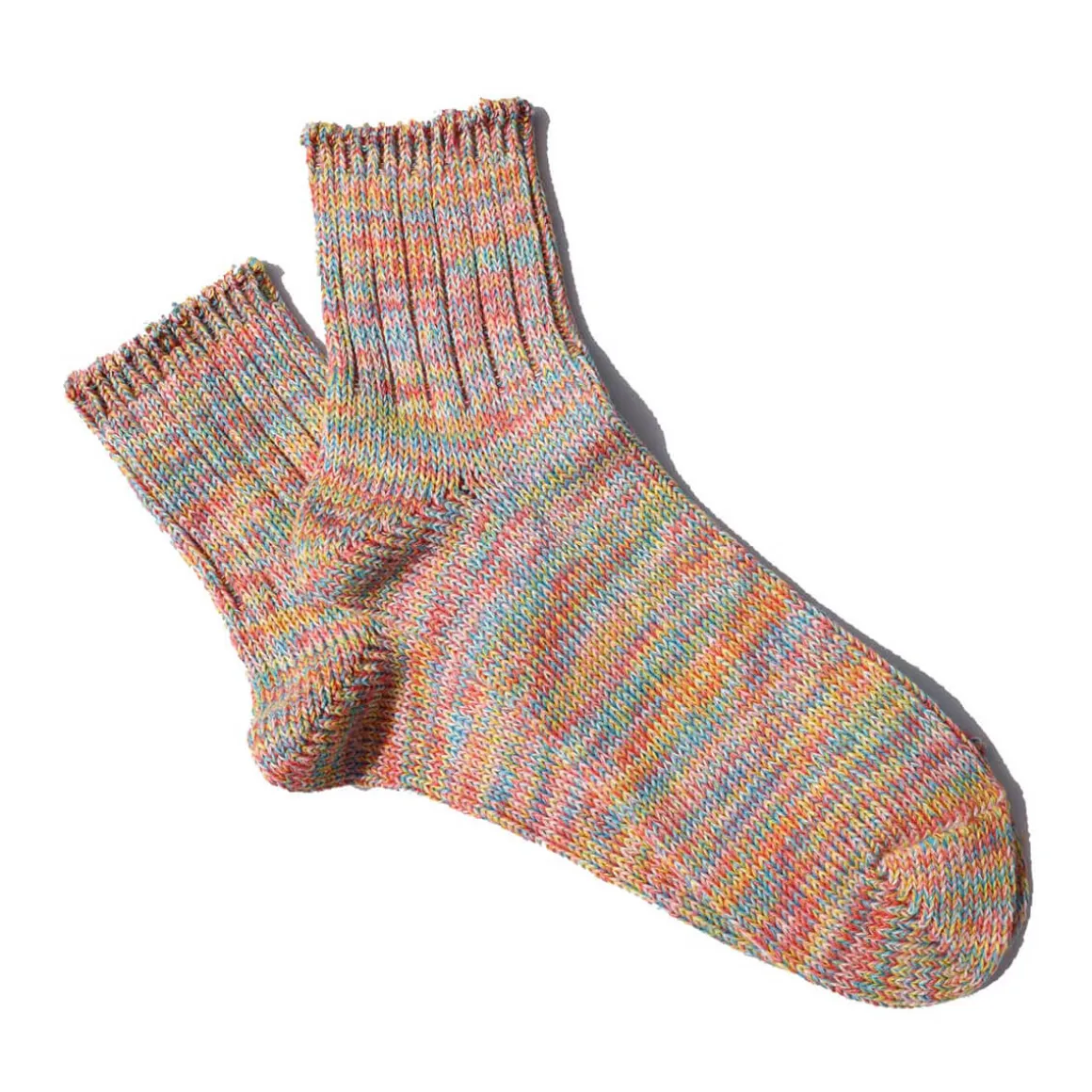 5 Colour Mix Quarter Adult Socks in Pink Mix by Anonymous Ism