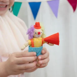 Confetti The Clown Holdie Folk Pocket-Sized Doll by Olli Ella