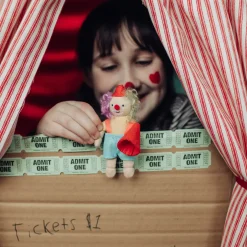 Confetti The Clown Holdie Folk Pocket-Sized Doll by Olli Ella