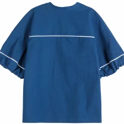 Contrast Trim Puff Sleeve Shirt by Bobo Choses Womenswear