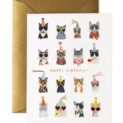 Cool Cats Birthday Greetings Card By Rifle Paper Co.