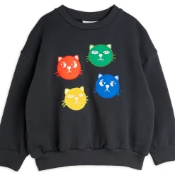 Cool Cats Sweatshirt in Black by Mini Rodini