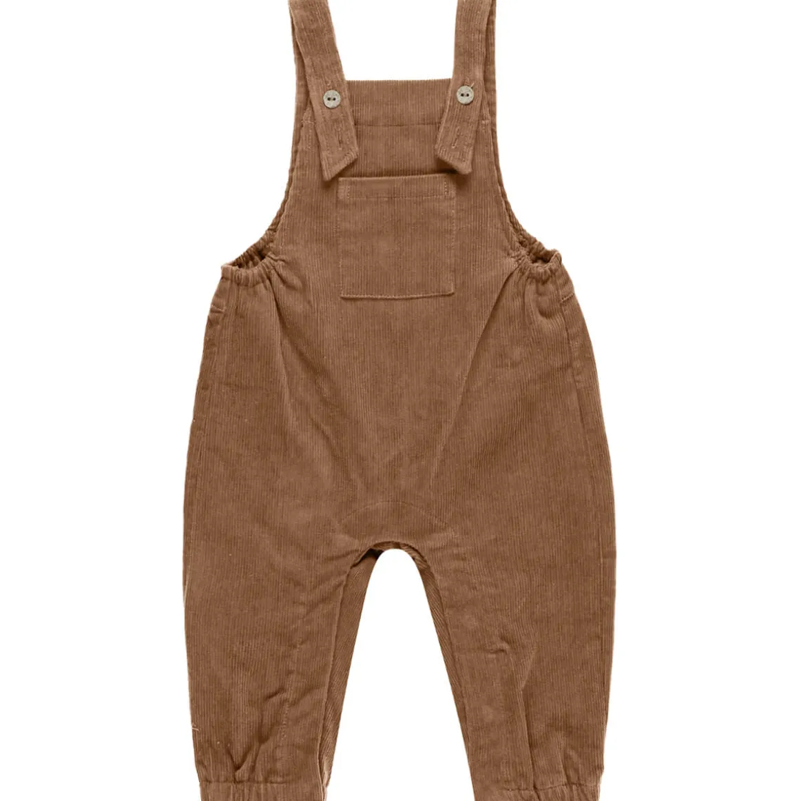Corduroy Baby Overalls in Cinnamon by Quincy Mae