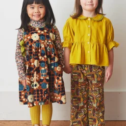 Corduroy Esme Dress in Rose Gold Playground by Misha & Puff