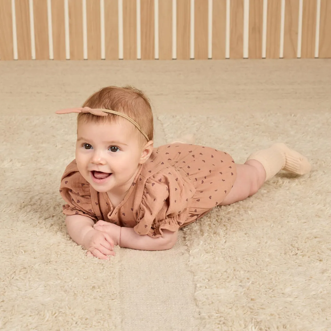 Cosette Romper in Hearts by Quincy Mae