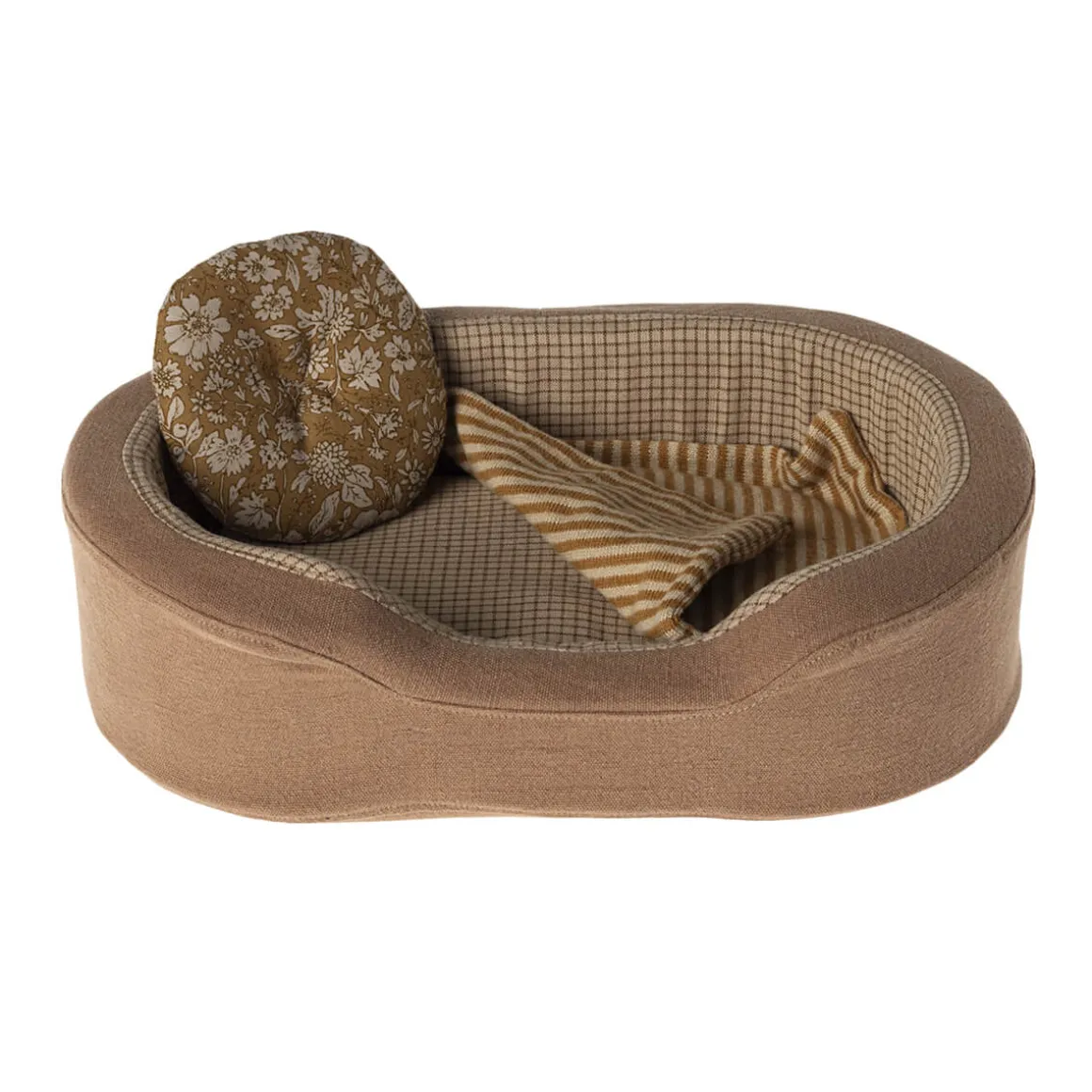 Cosy Basket (Small) in Brown by Maileg