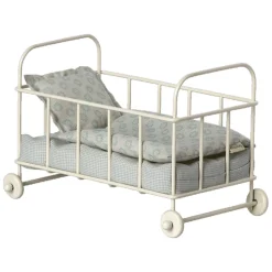 Cot Bed in Blue (Micro) by Maileg
