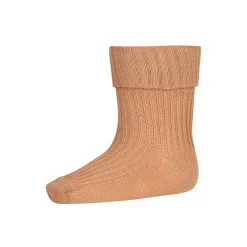 Cotton Rib Ankle Socks in Apple Cinnamon by MP Denmark