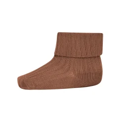 Cotton Rib Ankle Socks in Pecan Pie by MP Denmark