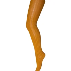 Cotton Rib Tights in Golden Spice by MP Denmark
