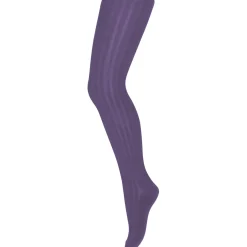 Cotton Rib Tights in Patrician Purple by MP Denmark