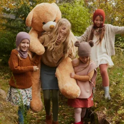 Cotton Rib Tights in Pecan Pie by MP Denmark