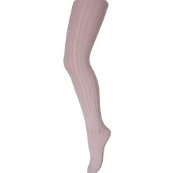 Cotton Rib Tights in Rose Dust by MP Denmark