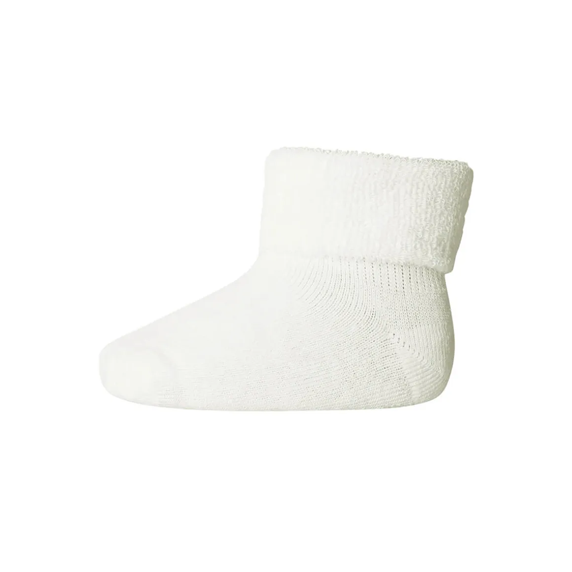 Cotton Terry Baby Ankle Socks in Snow White by MP Denmark
