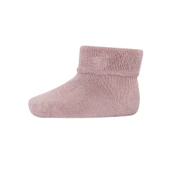 Cotton Terry Baby Ankle Socks in Wood Rose by MP Denmark