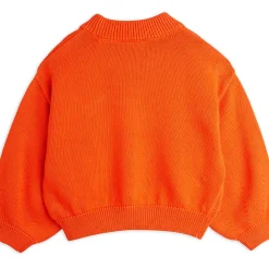 Coucou Balloon Sleeve Sweater in Red by Mini Rodini