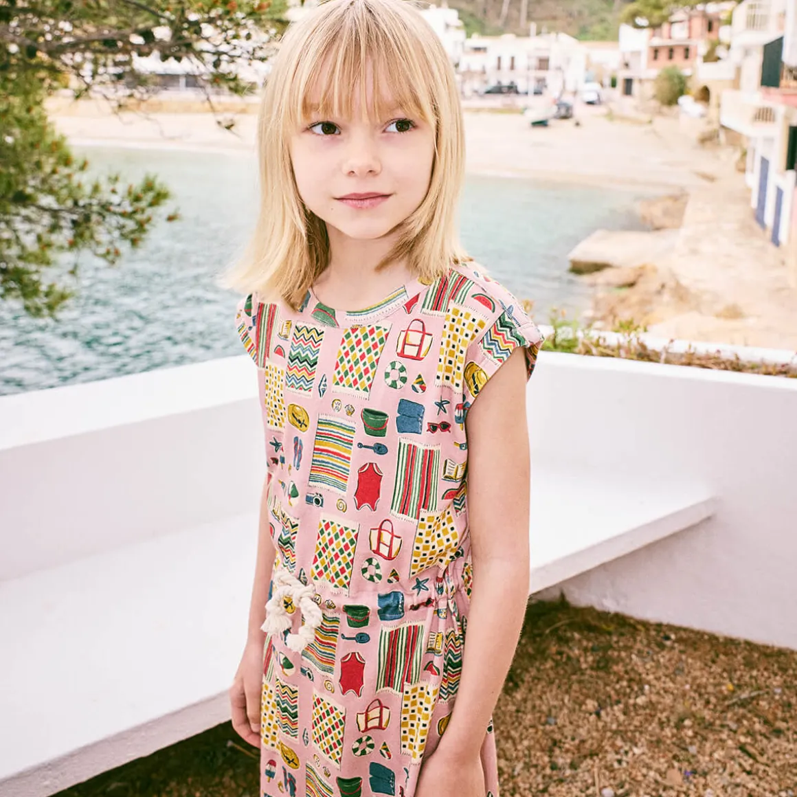 Cover Up Dress in Parfait Beach Day by Misha & Puff