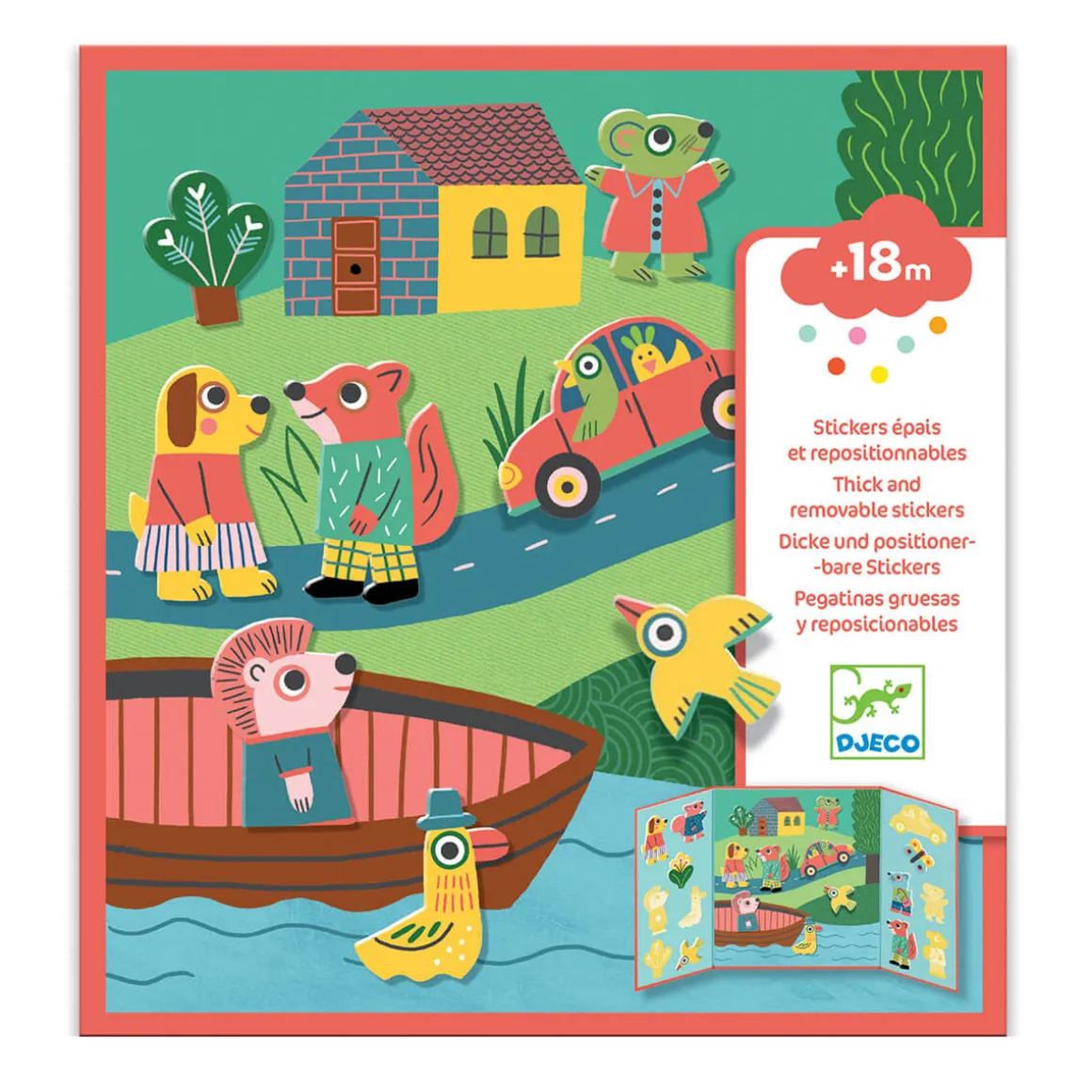 Create With Stickers For Toddlers Animals by Djeco