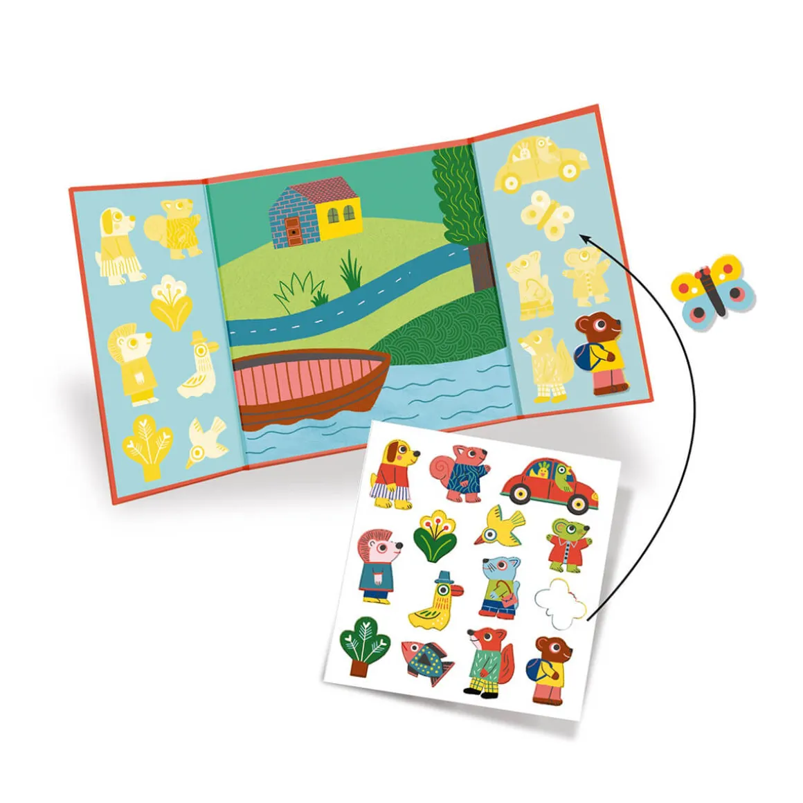 Create With Stickers For Toddlers Animals by Djeco