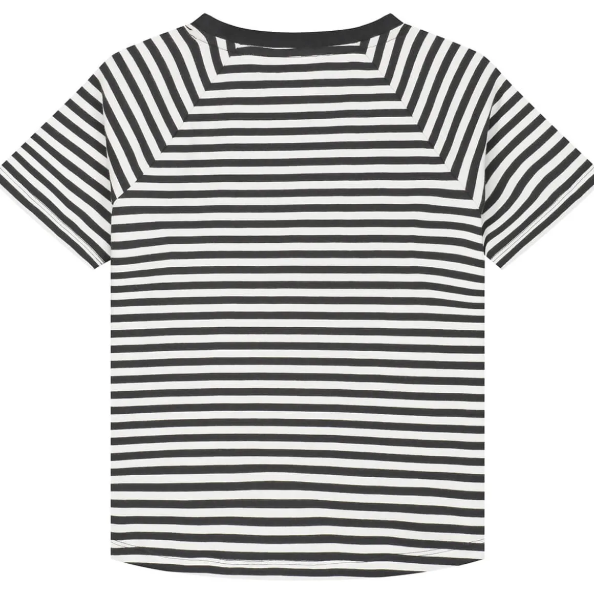 Crew Neck Tee in Nearly Black / Off White by Gray Label