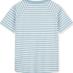 Crewneck Tee in Sky / Off White by Gray Label