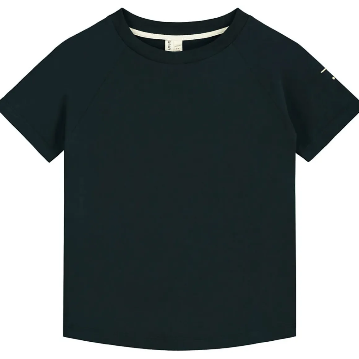 Crew Neck T Shirt in Nearly Black by Gray Label