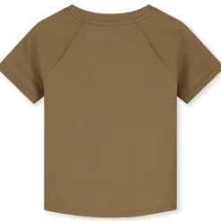 Crew Neck T Shirt in Peanut by Gray Label
