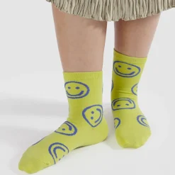 Crew Socks in Citron Happy by Baggu