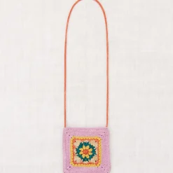Crochet Afghan Bag in Spring Gamberetto by Misha & Puff