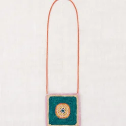 Crochet Afghan Bag in Spring Gamberetto by Misha & Puff