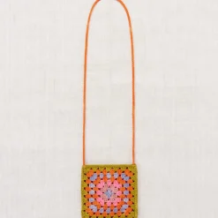 Crochet Big Square Bag in Pistachio by Misha & Puff