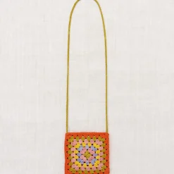 Crochet Big Square Bag in Poppy by Misha & Puff
