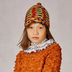 Crochet Cap in Primary Space Dye by Misha & Puff