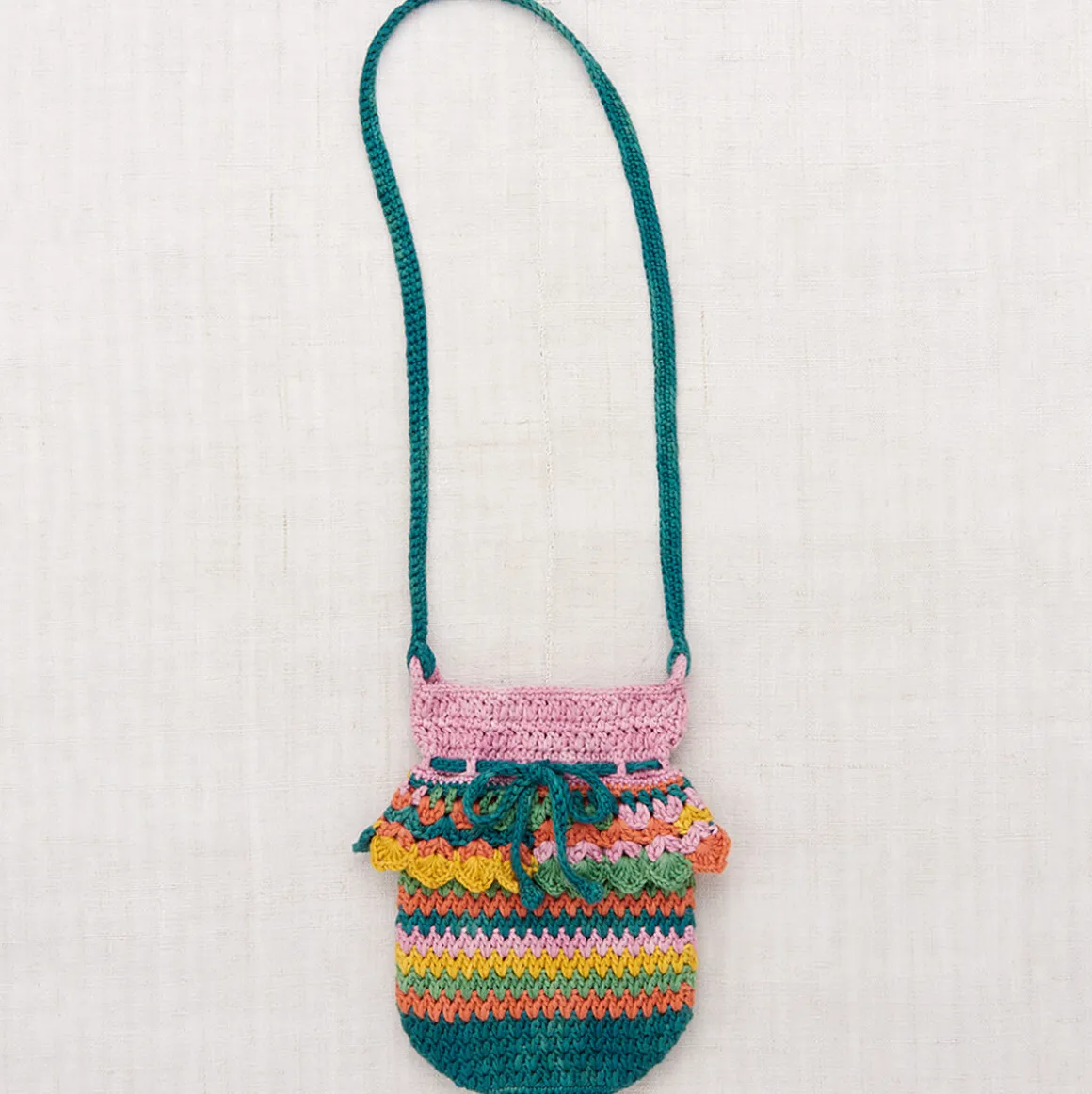 Crochet Joya Shoulder Bag in Spring Mosaic by Misha & Puff