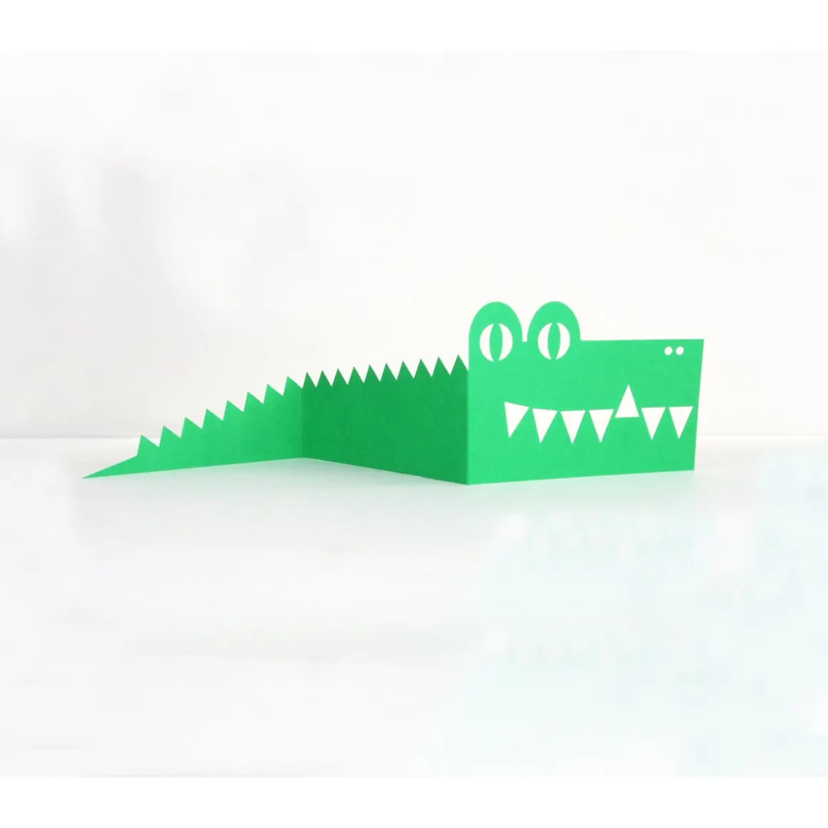 Crocodile Greetings Card by Cut&Make