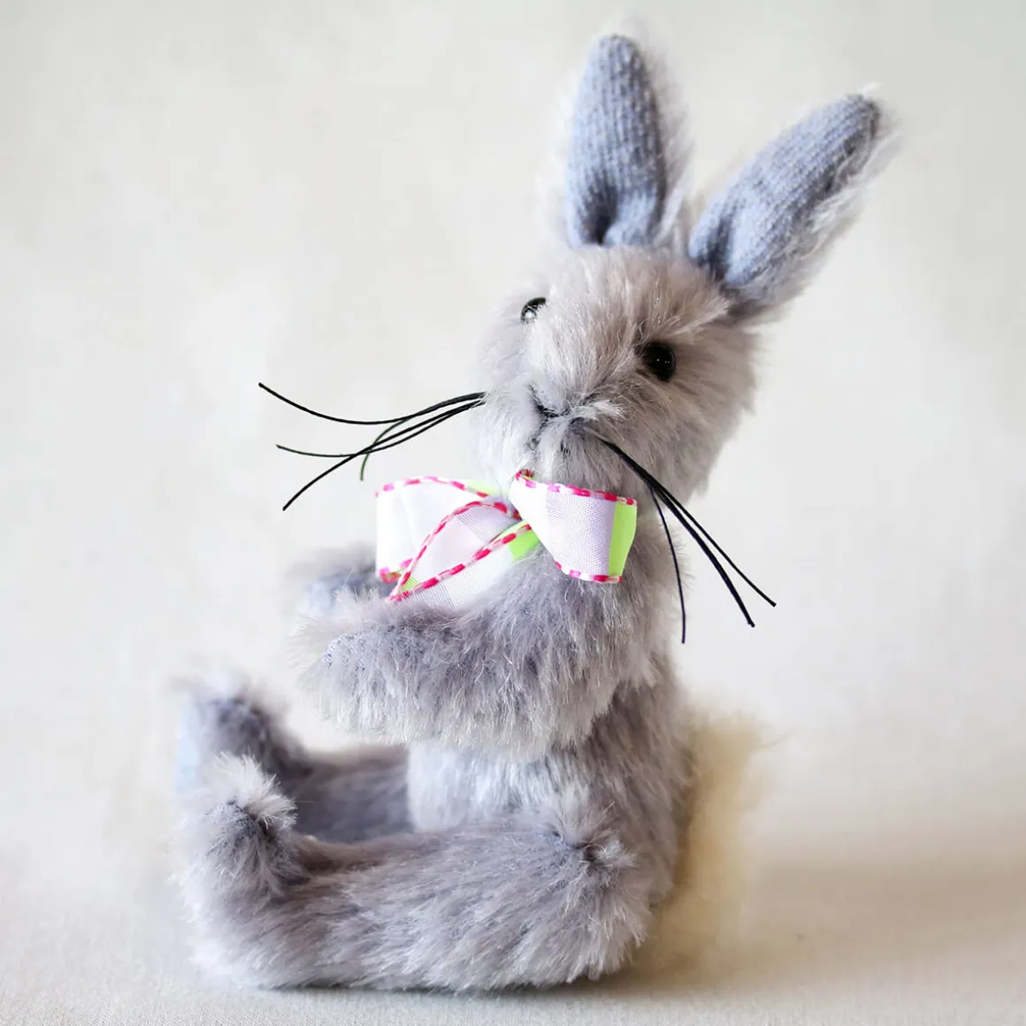Crocus Jointed Mohair Bunny by Canterbury Bears