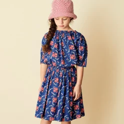 Cumin Skirt in Rose Posy Print Blue by Caramel