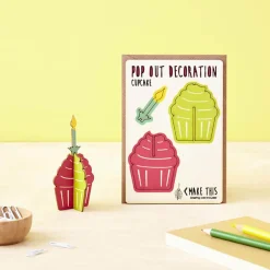 Cupcake Pop Out Decoration And Greetings Card by The Pop Out Card Company