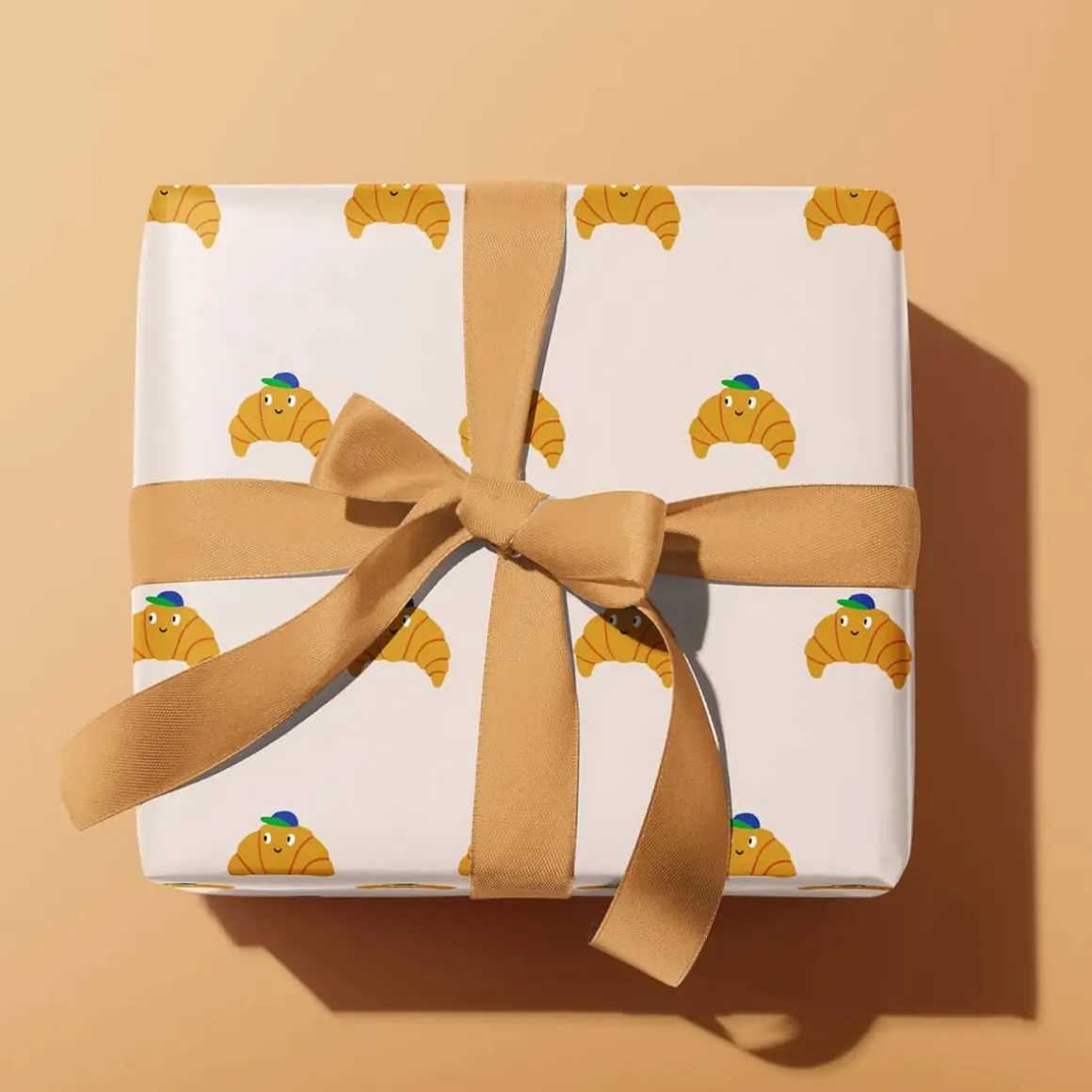 Cute Croissants Gift Wrap by Rumble Cards