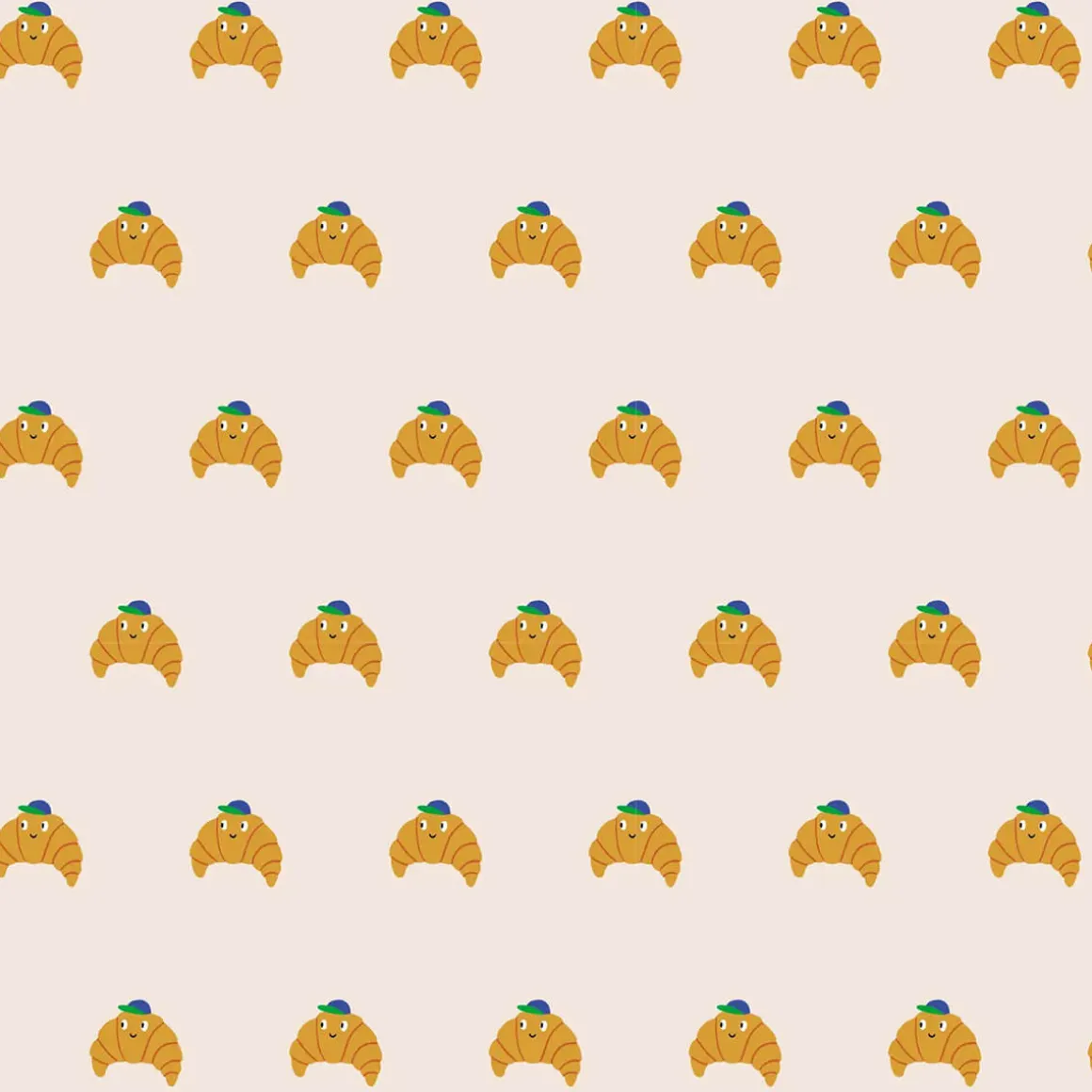 Cute Croissants Gift Wrap by Rumble Cards
