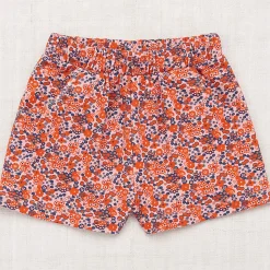 Cycling Short in Rose Blush Tisbury Garden by Misha & Puff - Last Ones In Stock - 4-6 Years