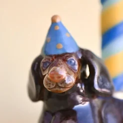 Dachshund Ceramic Cake Topper by Camp Hollow