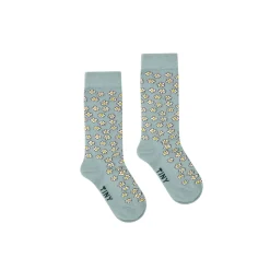 Daisies Socks in Dark Pistachio by Tinycottons
